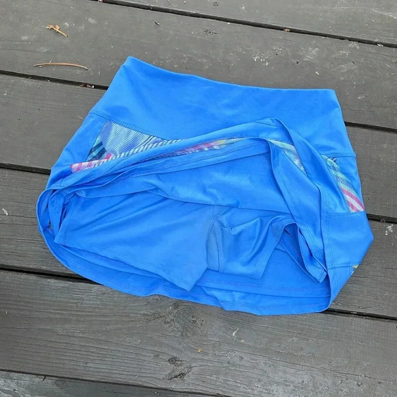 Lucky in love blue design tennis skirt size small - Picture 5 of 5